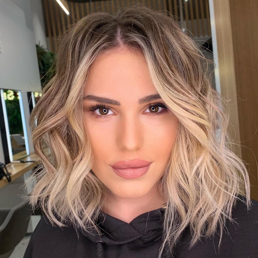 Volumizing Balayage Bob Wigs for Women Caucasian 100% Human Hair