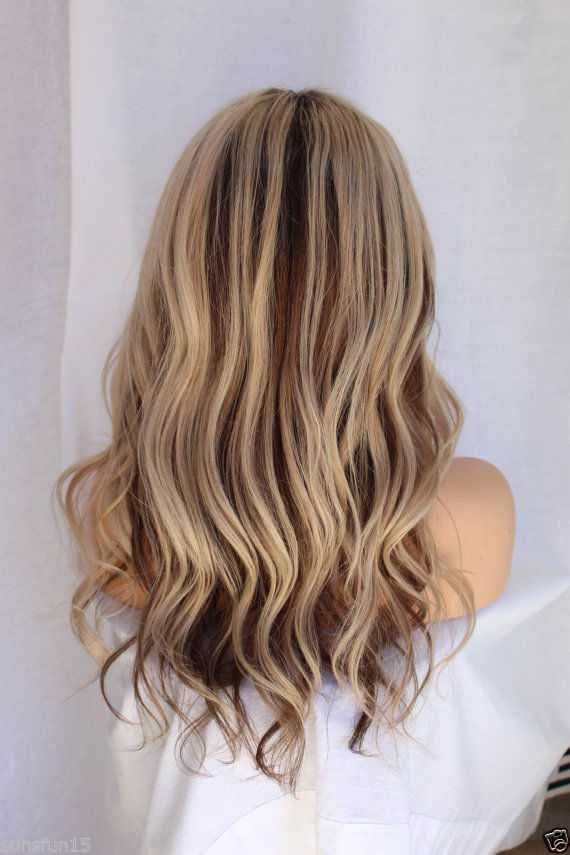 SHULY Ombre Highlight Blonde Lace Front Wigs for White Women 100% Human Hair
