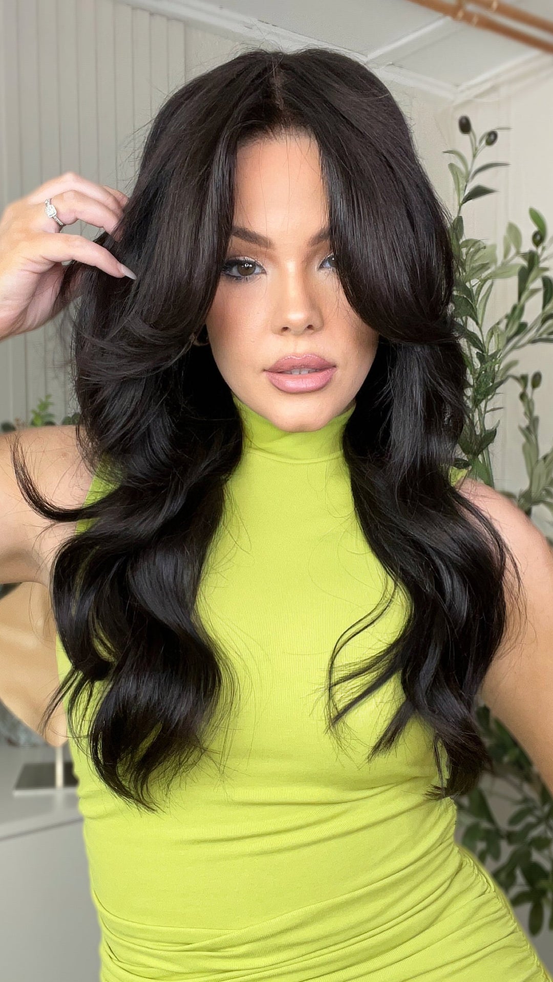 SHULY Body Wave Wigs 100% Real Human Hair for Caucasian 180% Density