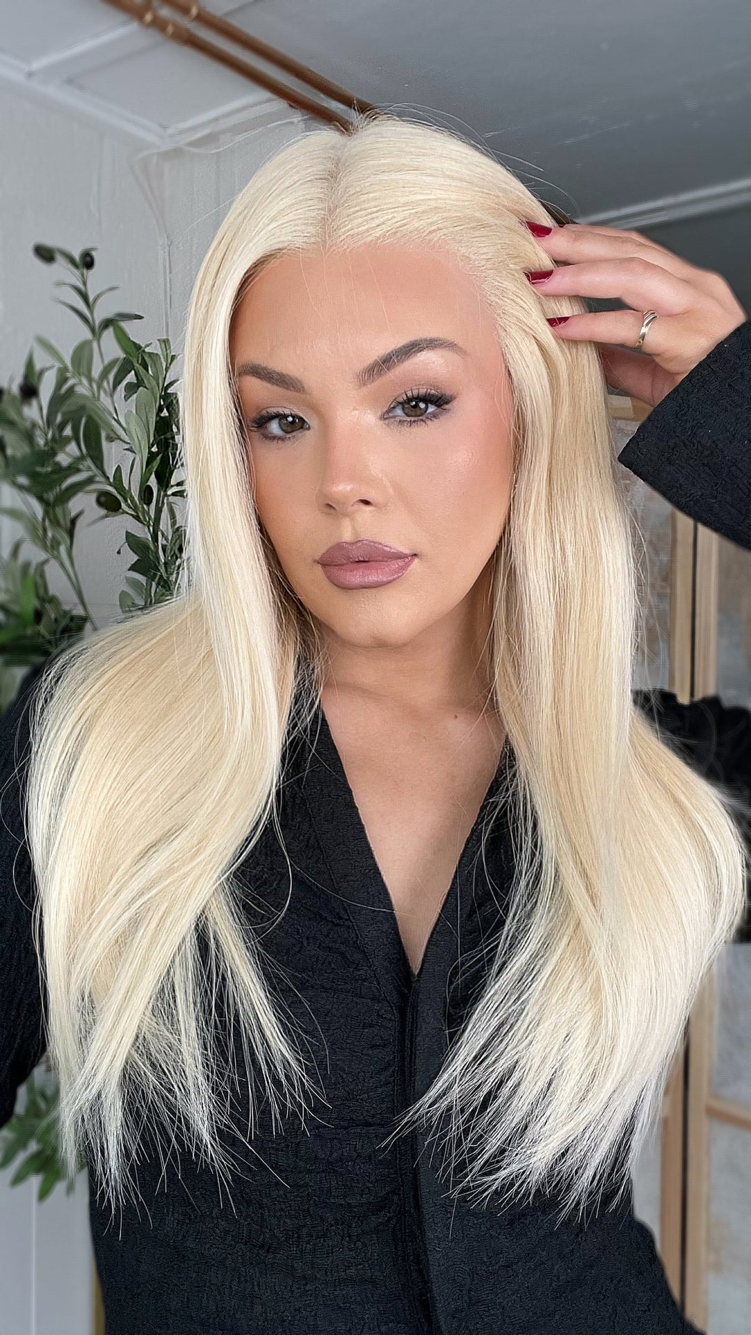 SHULY #613 Blonde Wigs 100% Real Human Hair for Caucasian 180% Density