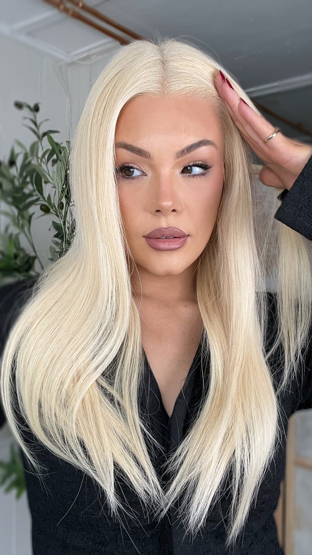 SHULY #613 Blonde Wigs 100% Real Human Hair for Caucasian 180% Density