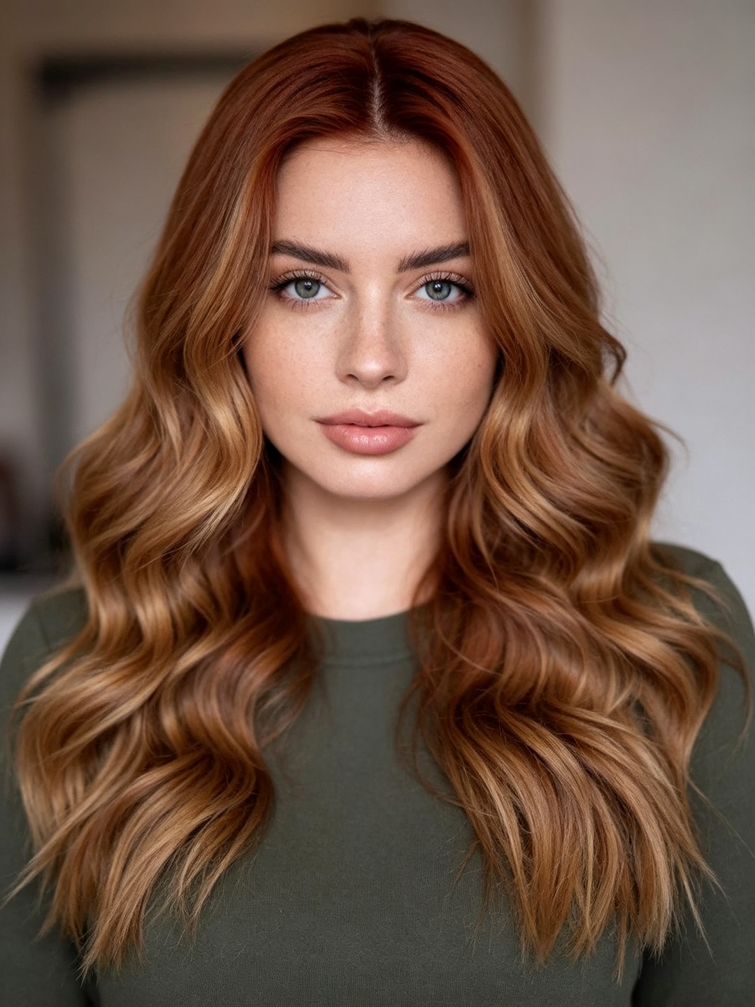 SHULY Strawberry Blonde and Red Wigs 100% Real Human Hair for Caucasian Women